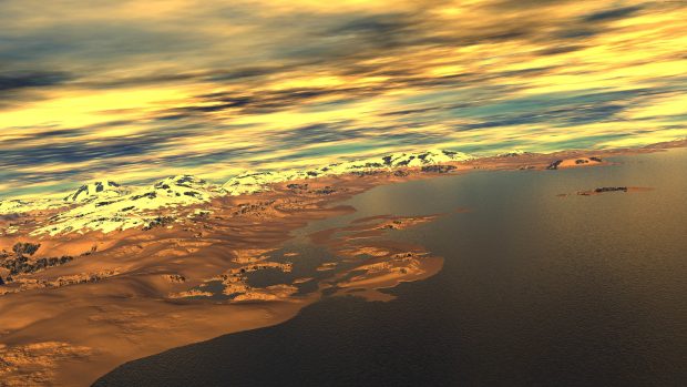 Graphic sunset 8k wallpapers.