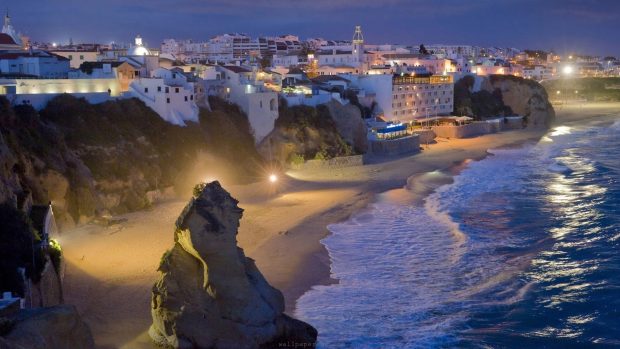 HD Beach At Night Pictures.