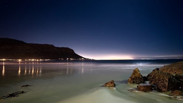 HD Beach At Night Wallpapers.