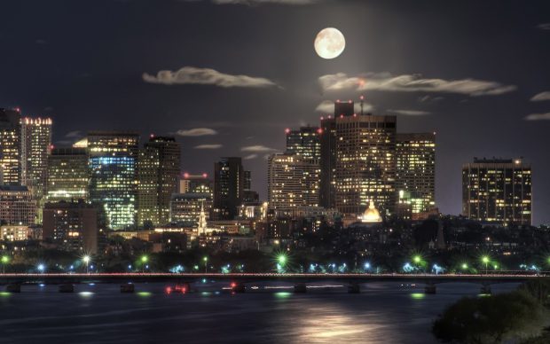 HD Boston Skyline Photo.