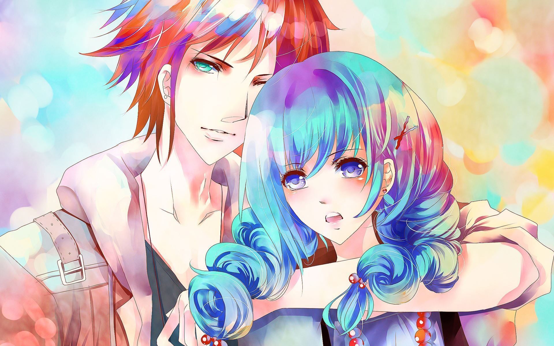 HD Cute Anime Couple Backgrounds 