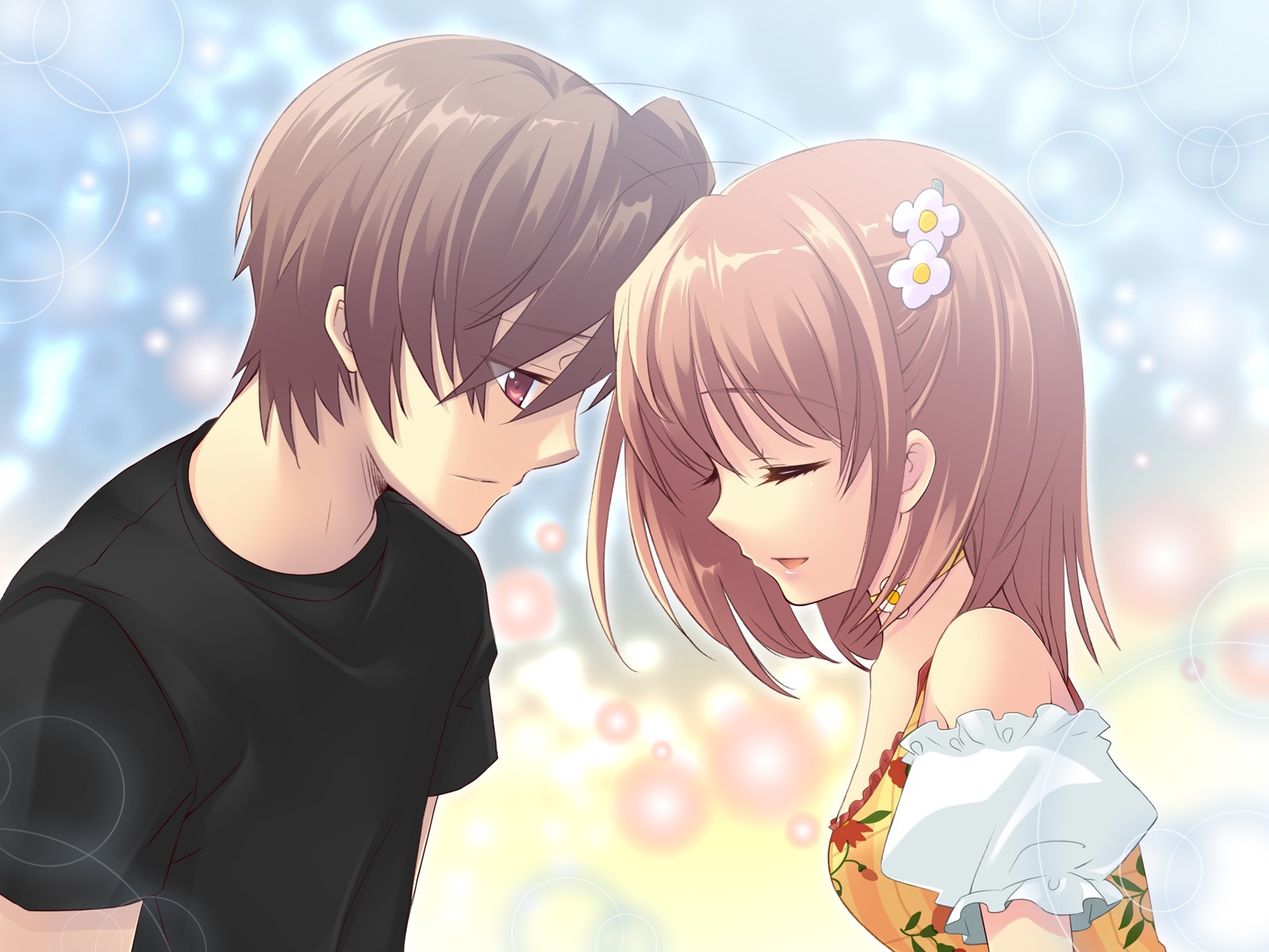 Wallpaper Anime Couple Anime Pasangan Terpisah : Cute Anime Couple HD