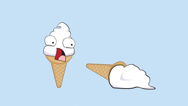 HD Cute Ice Cream Background.