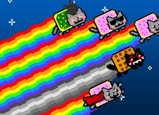 HD Nyan Cat Background.