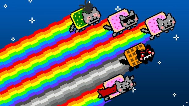 HD Nyan Cat Background.