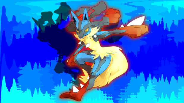 HD Pokemon Lucario Background.