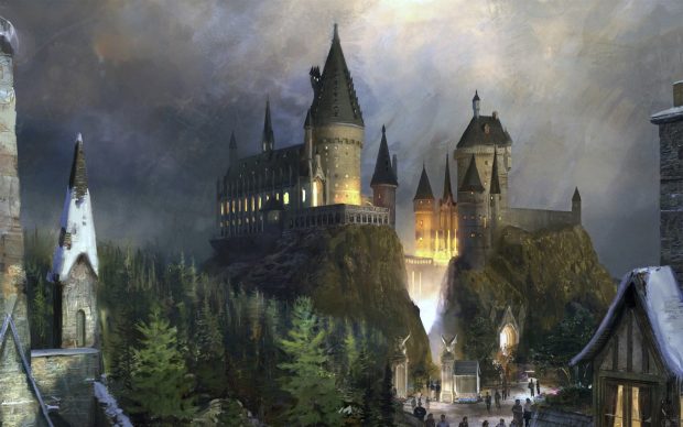 Hogwarts Castle Desktop Wallpaper.