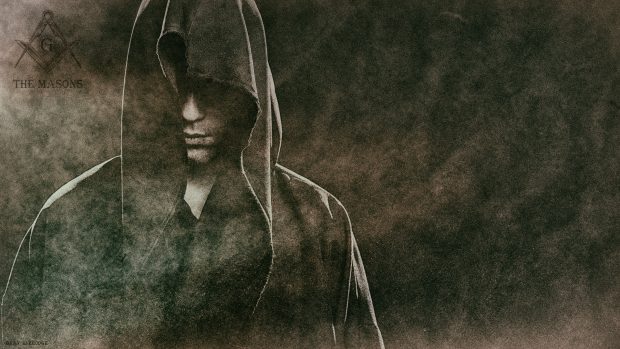 Portrait of man in a black robe