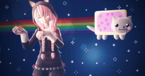 Nyan Cat Background Free Download.