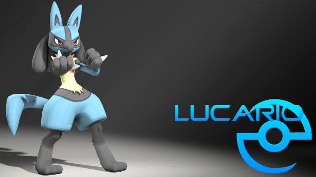 Pokemon Lucario Background HD.