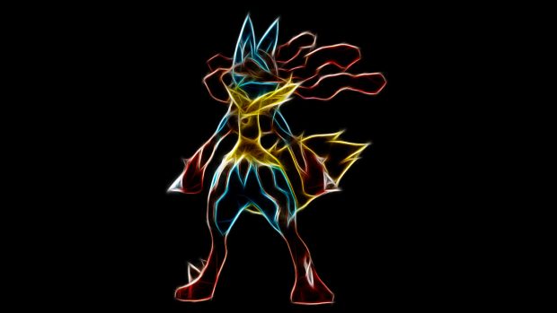 Pokemon Lucario Desktop Background.