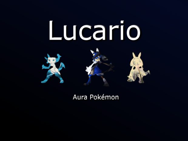 Pokemon Lucario Picture.