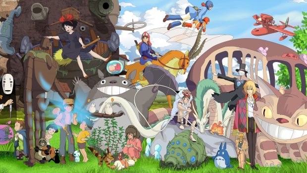 Studio ghibli characters backgrounds 3840x2160.