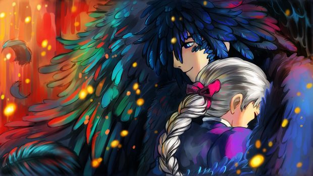 Studio ghibli images moving castle anime.