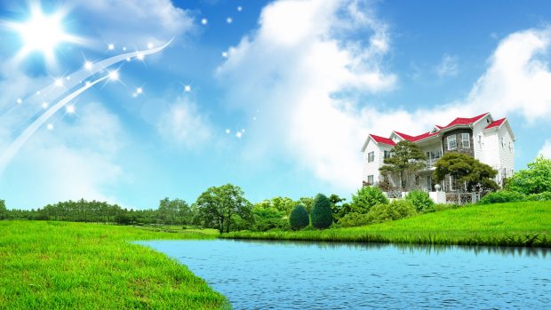 Sweet home fantasy green nature wallpapers hd 1080p 1920x1080 desktop.