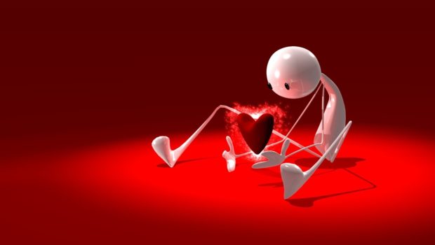 Wallpaper 3d Animation Love.