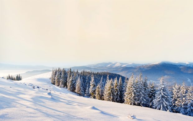 Winter mountains scenery pictures 2880x1800.