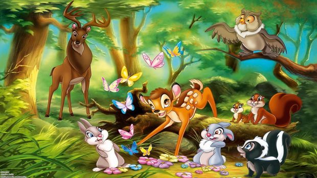 animation background wallpapers bambi wallpaper.