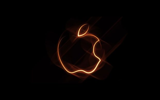 1920x1080 Apple 3D Logo Background.