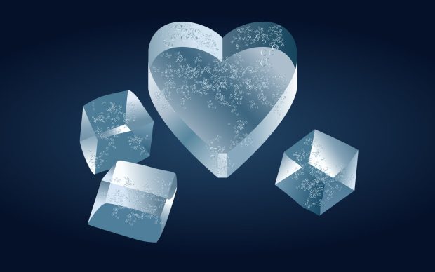 3D Heart Romantic Wallpaper.