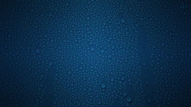 Abstract water blue drops wallpaper.