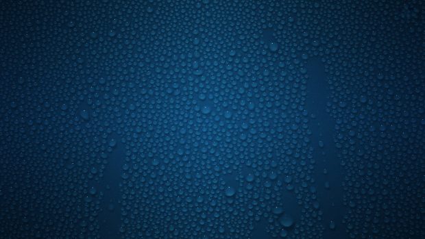 Abstract water blue drops wallpaper.