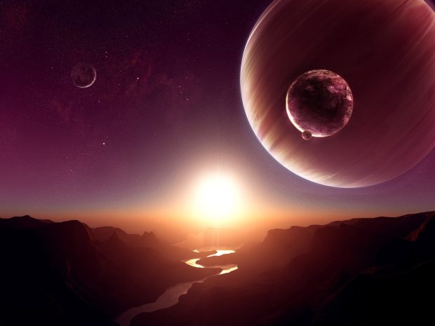 Alien Planet Background HD Free.