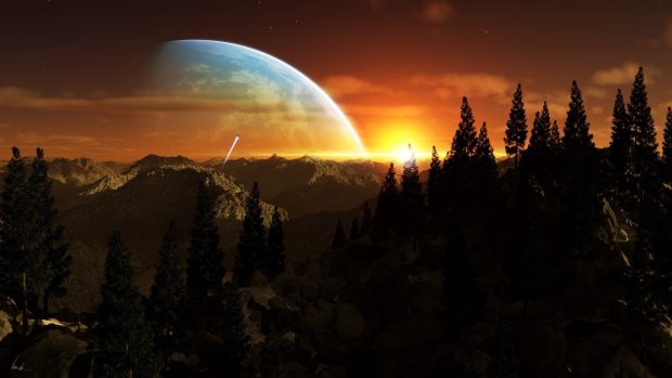 Alien Planet Wallpaper 2560x1440.