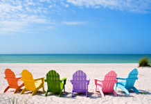 Amazing summer beach image.