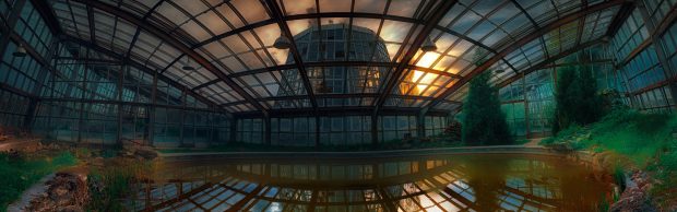 Armenia Yerevan Botanical Garden Panoramic Wallpaper.