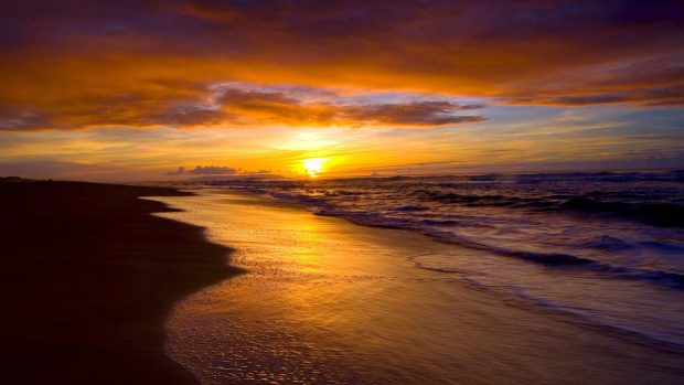 Awesome Sunset Beaches Wallpapers.