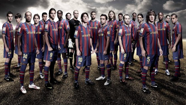 Barcelona Spain Team 2560x1440 Wallpaper.