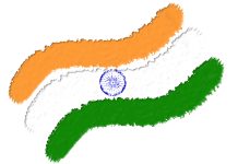 Beautiful Indian Flag Background.