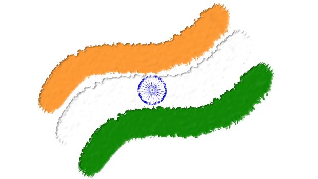 Beautiful Indian Flag Background.