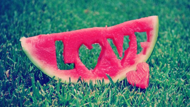 Beautiful Love Watermelon Photos Computer.