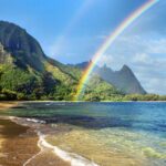 Beautiful Sea and Rainbow HD Photos nature.