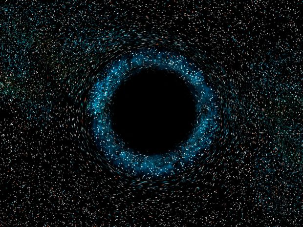Black Hole Desktop Background.