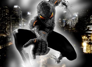 Black Spiderman Iphone Desktop Wallpaper.