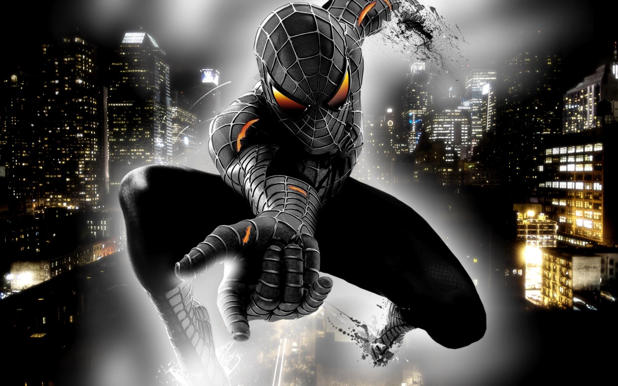 Black Spiderman Hd Wallpaper Download