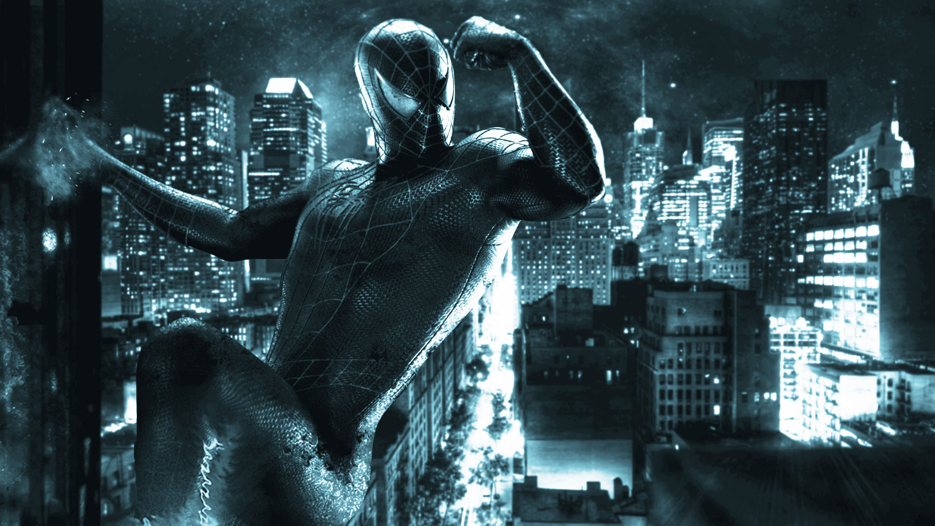 Featured image of post Black Spiderman Wallpaper Pc Spiderman black suti in city 4k