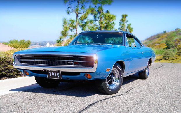 Blue Dodge Charger Wallpaper 1970.