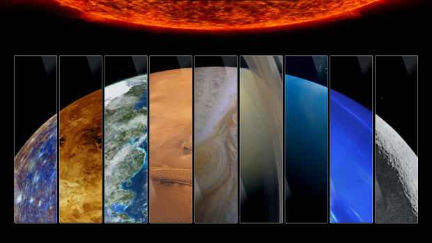Brown Solar System Backgrounds.
