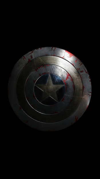 Captain America Avengers Hero Sheild Small Dark iphone Wallpapers.