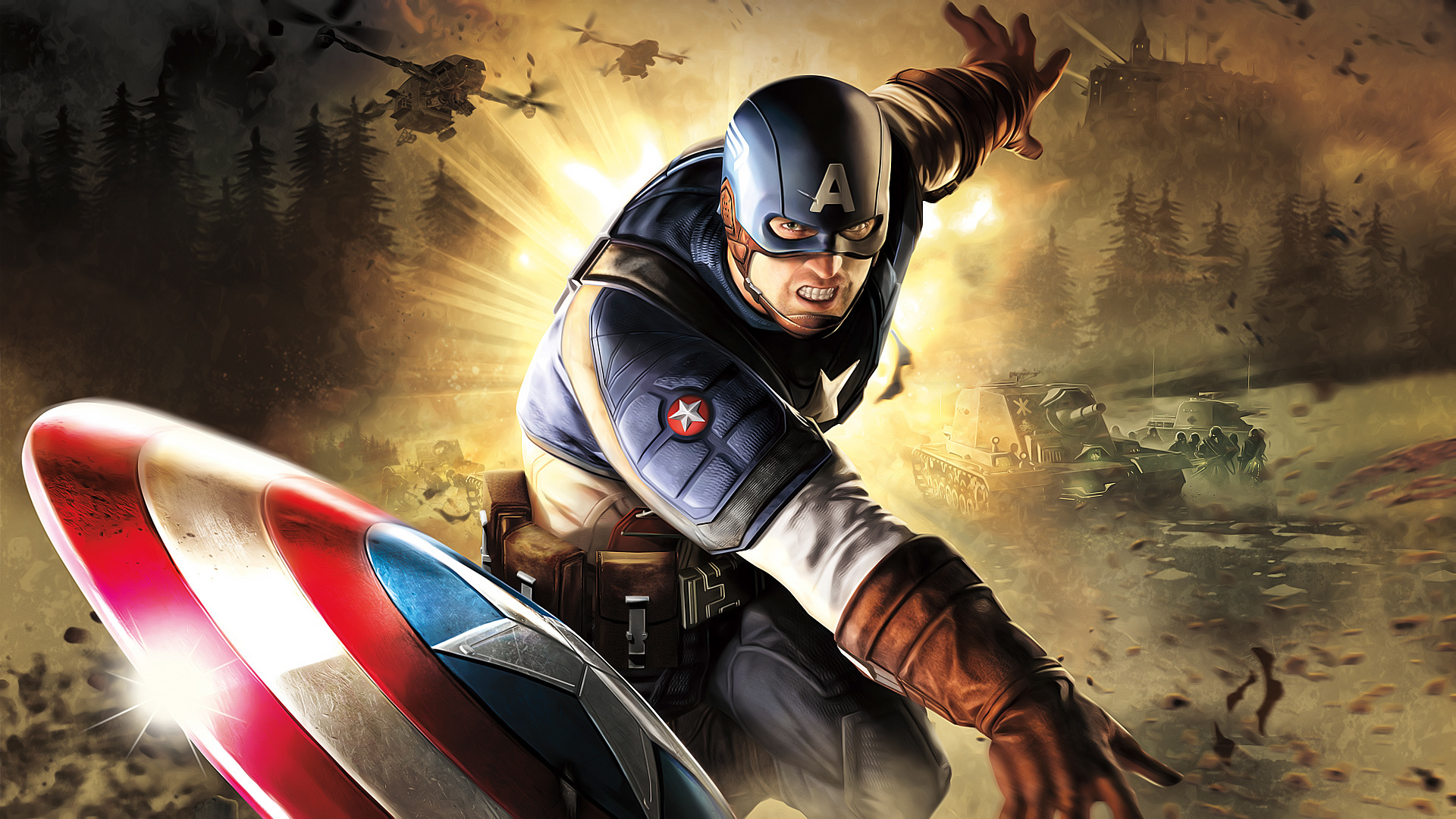 162 Captain America Shield Wallpaper HD