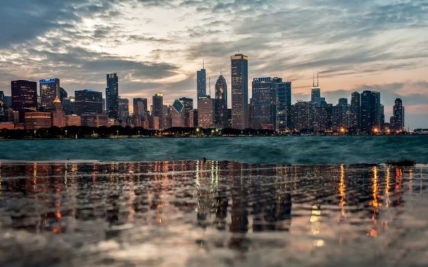 Chicago reflection uhd images.