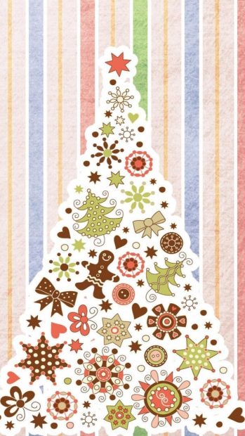 Christmas Tree Pattern Background iphone images.