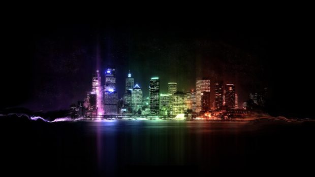 City Of Lights 1600x900 HD Background.