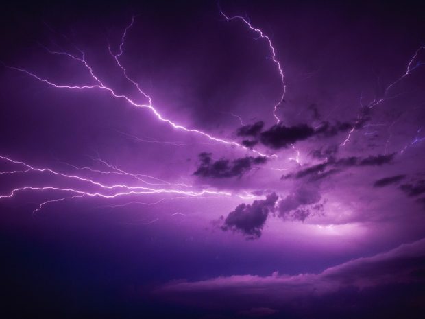 Cloud Lightning Storm Background.