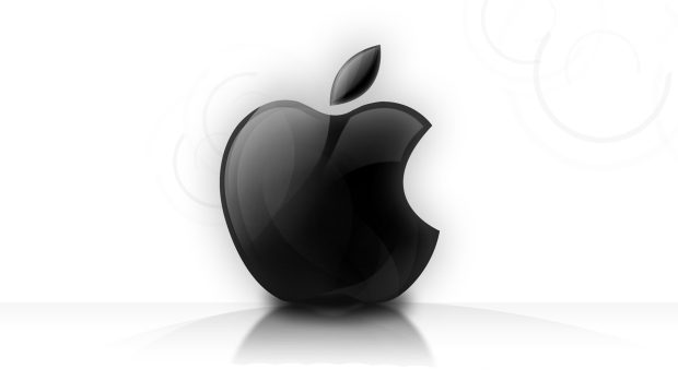 Cool Apple 3D Logo Background.