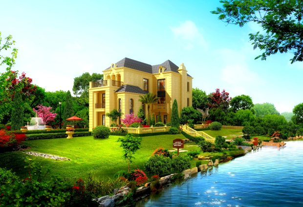 Cool Beautiful House Design HD Wallpapers.